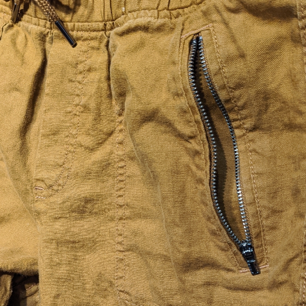 Athleta Brown Cabo Linen Joggers with Elasticated Cuffs - Picture 4 of 5